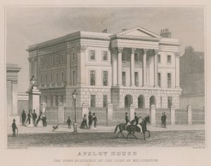 Apsley House, Hyde Park Corner, Londra, residenza del Duca di Wellington da Thomas Hosmer Shepherd