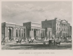 Apsley House e ingresso a Hyde Park da Thomas Hosmer Shepherd