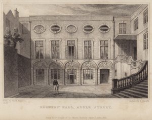 Brewers Hall in Addle Street da Thomas Hosmer Shepherd