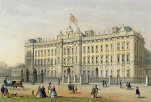Buckingham Palace, inciso da Bachelier, pub. 1854 da Thomas Hosmer Shepherd