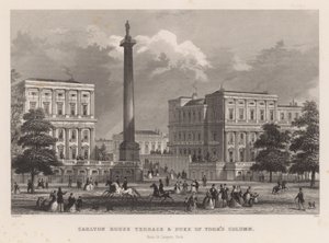 Carlton House Terrace e la Colonna del Duca di York, da St James