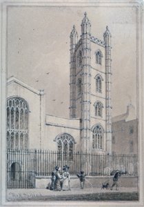 Chiesa di Santa Maria Aldermary, Città di Londra, 1830 da Thomas Hosmer Shepherd