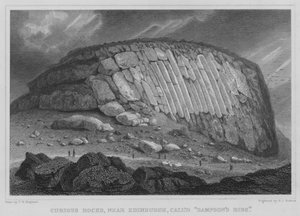 Rocce curiose, vicino a Edimburgo, chiamate le costole di Sansone da Thomas Hosmer Shepherd