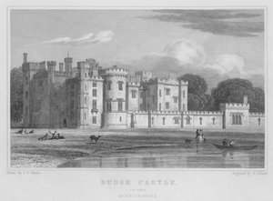 Castello di Dunse, seconda vista, Berwickshire da Thomas Hosmer Shepherd
