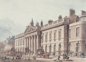 East India House, inciso da Joseph Constantine Stadler (fl.1780-1812), pub. da Ackermann