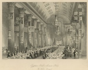 Sala Egiziana, Mansion House da Thomas Hosmer Shepherd