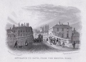 Ingresso a Bath, dalla strada di Bristol da Thomas Hosmer Shepherd