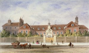 Ospedale Grey Coat, Tothill Fields, Westminster, Londra da Thomas Hosmer Shepherd