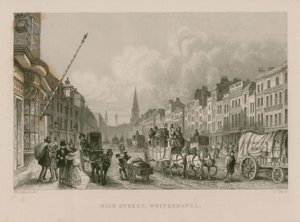 Strada Principale a Whitechapel da Thomas Hosmer Shepherd