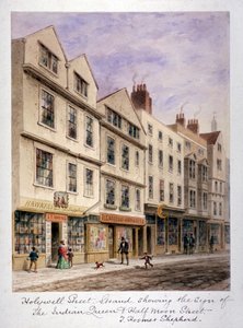 Holywell Street, Westminster, Londra, c1853 da Thomas Hosmer Shepherd