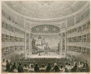 Vista interna del Drury Lane Theatre, Londra da Thomas Hosmer Shepherd