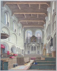 Vista interna della Chiesa di San Bartolomeo il Grande, Smithfield, Città di Londra da Thomas Hosmer Shepherd