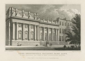 Galleria di Lord Grosvenor su Park Lane da Thomas Hosmer Shepherd