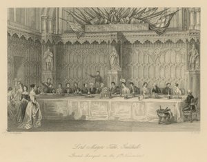 Tavola del Sindaco, Guildhall da Thomas Hosmer Shepherd