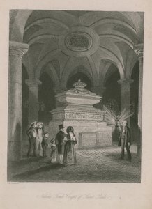 La tomba di Nelson nella cripta della Cattedrale di St. Paul