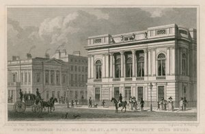 Nuovi edifici Pall Mall East e University Club House da Thomas Hosmer Shepherd