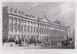 Parte di Queen Square, Bath da Thomas Hosmer Shepherd