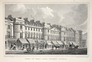 Parte del lato est, Regent Street, da 