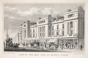 Parte del lato est di Regent Street, da 