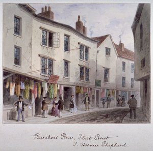 Probabilmente una vista di Holywell Street, Westminster, Londra, c1850 da Thomas Hosmer Shepherd