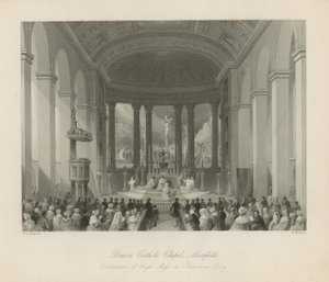 Chiesa cattolica romana a Moorfields da Thomas Hosmer Shepherd