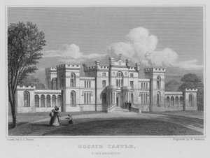 Castello di Rossie, Forfarshire da Thomas Hosmer Shepherd