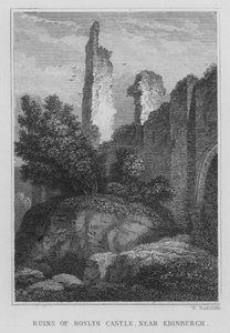 Rovine del castello di Roslyn, vicino a Edimburgo da Thomas Hosmer Shepherd