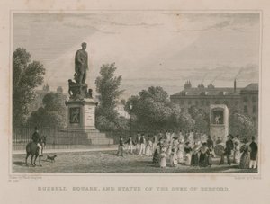 Russell Square e statua del Duca di Bedford