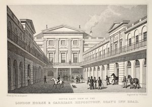 Vista sud-est del London Horse and Carriage Repository, Gray