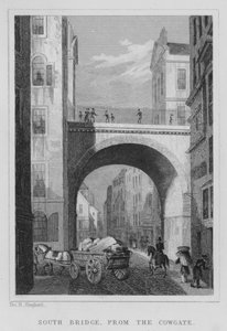 South Bridge, dal Cowgate da Thomas Hosmer Shepherd