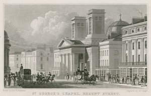 Cappella di San Giorgio, Regent Street, Londra da Thomas Hosmer Shepherd