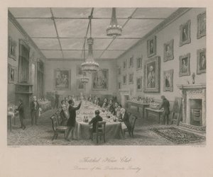 Thatched House Club, cena della Società dei Dilettanti da Thomas Hosmer Shepherd