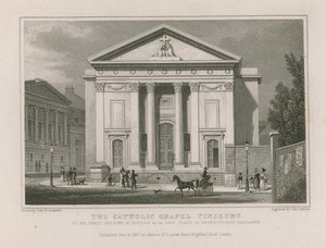 La cappella cattolica a Finsbury da Thomas Hosmer Shepherd