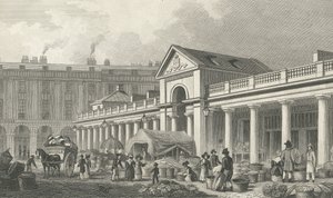 Facciata N.W. del nuovo mercato di Covent Garden, 1827-30 da Thomas Hosmer Shepherd