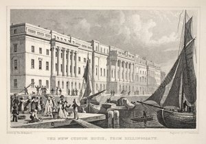 La nuova dogana, da Billingsgate, da 