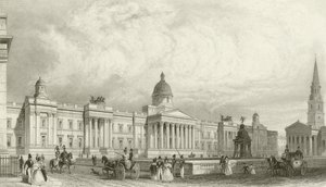 La Nuova Galleria Nazionale, Trafalgar Square, Londra da Thomas Hosmer Shepherd