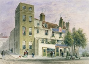 Il Vecchio George su Tower Hill da Thomas Hosmer Shepherd
