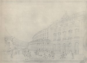 Il Quadrante, Regent Street, 1822 da Thomas Hosmer Shepherd