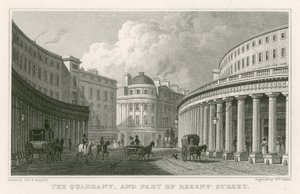 Il Quadrante e parte di Regent Street, Londra da Thomas Hosmer Shepherd