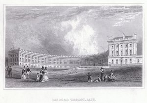 Il Royal Crescent, Bath da Thomas Hosmer Shepherd