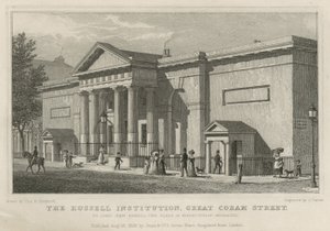 La Russell Institution, Great Coram Street, Londra da Thomas Hosmer Shepherd
