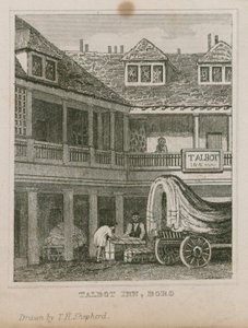 Il Tabard Inn, Southwark da Thomas Hosmer Shepherd