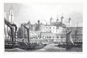 La Torre di Londra, dal Tamigi, da 