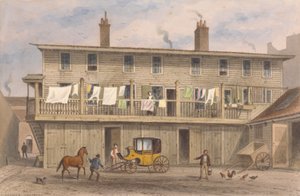 The Vine Inn, Vine Yard, Aldersgate nella Città di Londra da Thomas Hosmer Shepherd