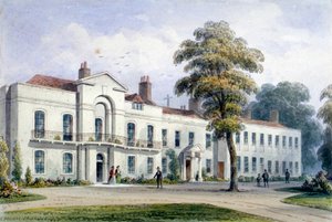 Veduta di Brompton Lodge, Kensington, Londra da Thomas Hosmer Shepherd