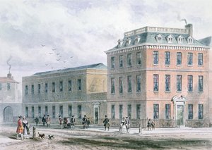 Veduta di Soho Square e Carlisle House da Thomas Hosmer Shepherd