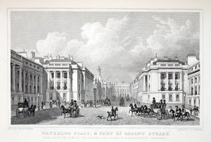 Waterloo Place e parte di Regent Street, da 