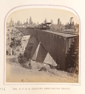 Treno sul ponte di Long Ravine da Thomas Houseworth