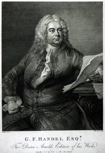 George Frederick Handel (1685-1759), inciso da William Bromley (1769-1842), per l