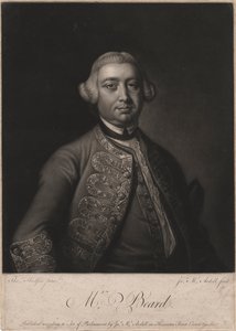 Mr. Beard, inciso da James McArdell, 1764 da Thomas Hudson